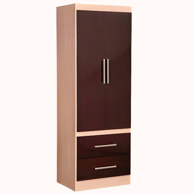 ROPERO MAXIMO FORTALEZA 2 PUERTAS CHOCO/MAPLE