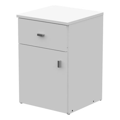 MESA DE LUZ MOSCONI BLANCO 1 CAJÓN / 1 PUERTA 