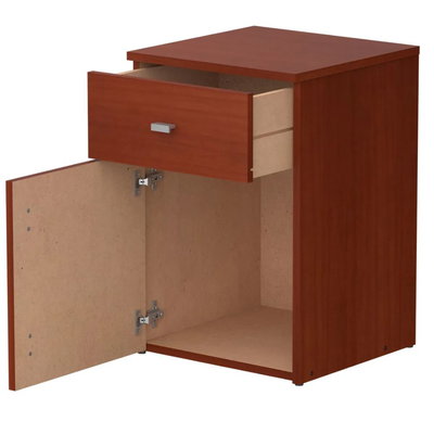 MESA DE LUZ MOSCONI CAOBA 1 CAJÓN / 1 PUERTA 