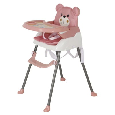 SILLA DE COMER BEBÉ FUNKY FRESH 3 EN 1 ROSA
