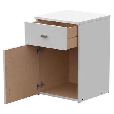 MESA DE LUZ MOSCONI BLANCO 1 CAJÓN / 1 PUERTA 