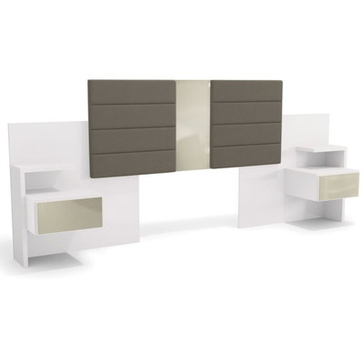 RESPALDO DE SOMMIER DELOS 2½ PLAZAS BLANCO