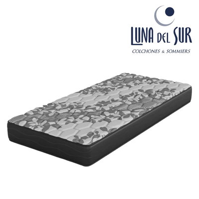 COLCHON 100x190x18 ESPUMA LUNA DEL SUR MATELASSE PLUS 