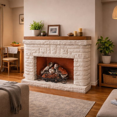 HOGAR DECORATIVO REVESTIMIENTO 115 CM SIN LEÑO