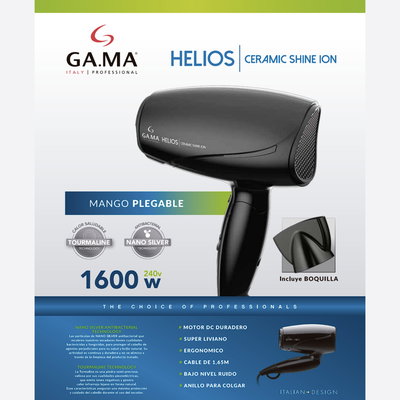 SECADOR DE PELO GA.MA EOLIC TRAVEL 1600W