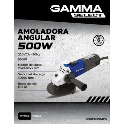 AMOLADORA GAMMA 500W