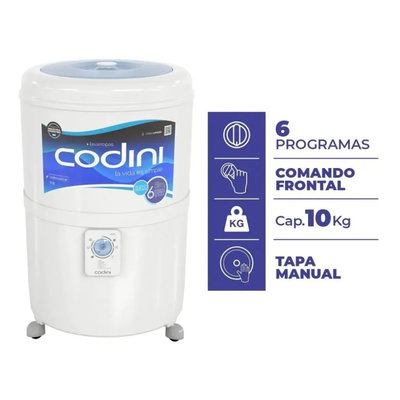 LAVARROPAS CODINI REDONDO SILENT STANDAR PVC 10KG