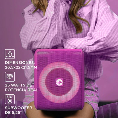 PARLANTE STROMBERG CHUNK ROSA 25W