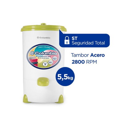 SECARROPAS COLUMBIA 5,5KG PVC VERDE OLIVA