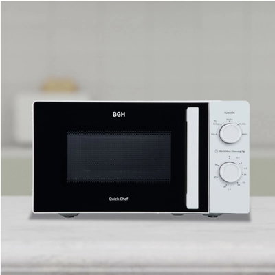 MICROONDAS BGH 18 L MANUAL BLANCO