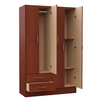 ROPERO MOSCONI 4 PUERTAS CAOBA