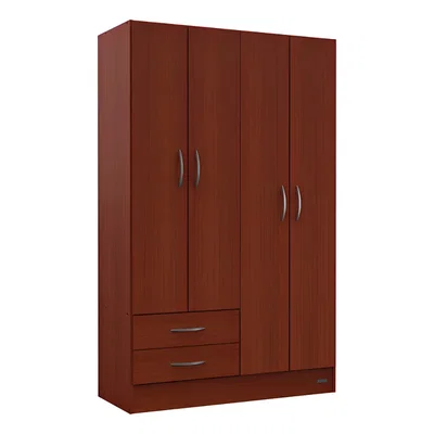 ROPERO MOSCONI 4 PUERTAS CAOBA