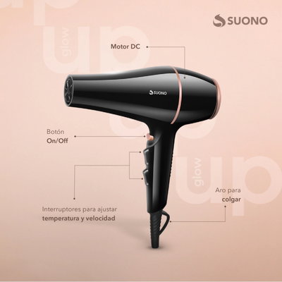 SECADOR DE PELO SUONO 1800W