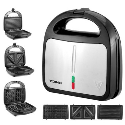 SANDWICHERA ONICA 3 EN 1 C/GRILL 750W