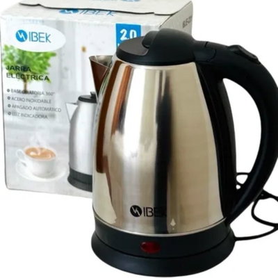 PAVA ELECTRICA IBEK 2L 200W ACERO INOX HERVIDORA