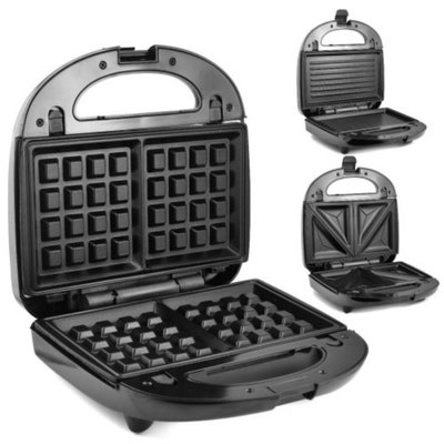 SANDWICHERA ONICA 3 EN 1 C/GRILL 750W