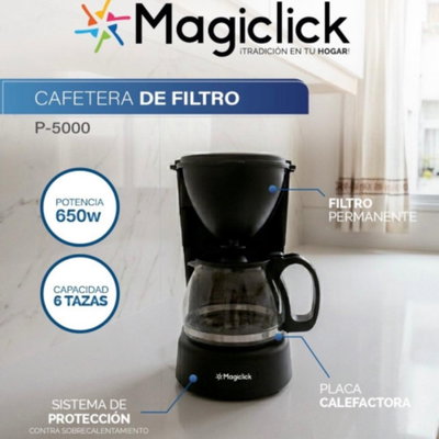 CAFETERA MAGICCLICK FILTRO 0,75L 650W