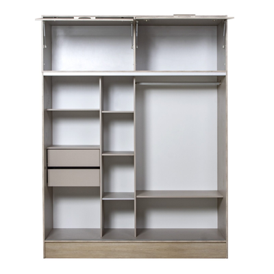 PLACARD RICCHEZZE TANA PIU ALTI 2P CORREDIZO C/BAULERA FRESNO BLANCO
