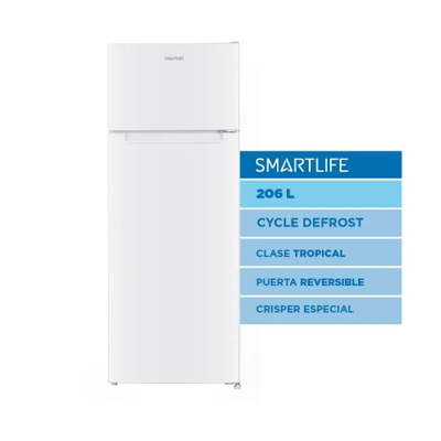 HELADERA SMARTLIFE 206 LITROS BLANCA