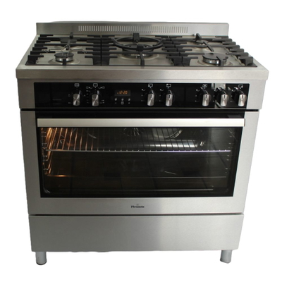 COCINA FLORENCIA SEMI INDUSTRIAL MULTIGAS PREMIUM ACERO INOX 90 CM
