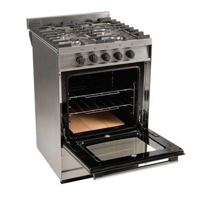 COCINA FLORENCIA SEMI INDUSTRIAL MULTIGAS ACERO INOX 56 CM
