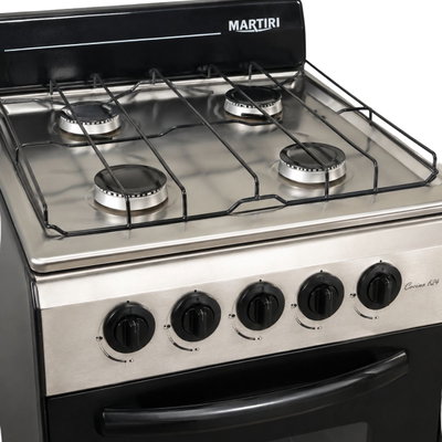 COCINA MARTIRI CRYSTAL ACERO INOXIDABLE GAS ENVASADO 50CM