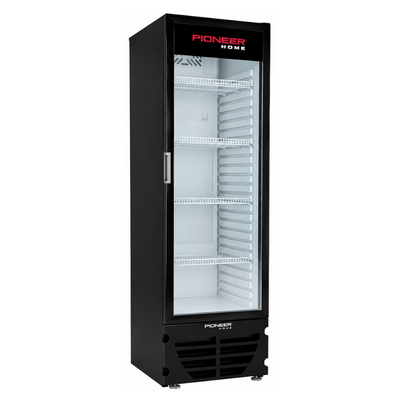 HELADERA PIONEER EXHIBIDORA 320 LITROS NEGRO