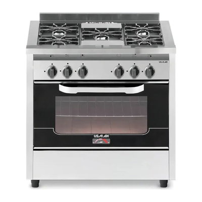 COCINA INDUSTRIAL USMAN 5 HORNALLAS VISOR COMPACT 800 MULTIGAS