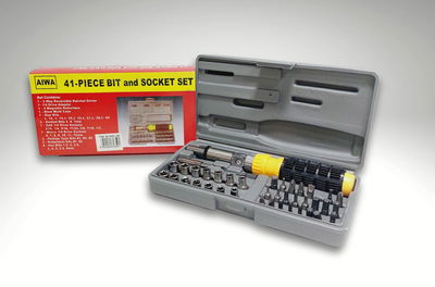 KIT DE HERRAMIENTAS DESTORNILLADOR SOCKET 41 PIEZAS