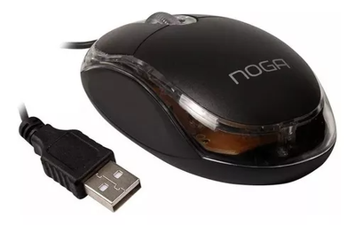 Mouse Noga Ng-611u Optico Usb 2.0 800dpi Luminoso Negro