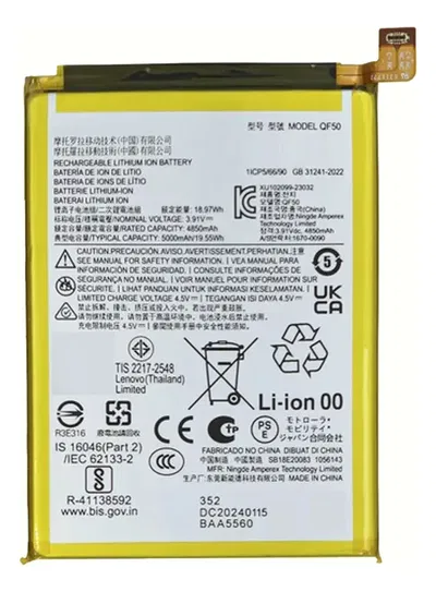 Bateria Moto E14 G04 G24 G34 QF50