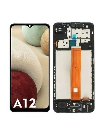 Modulo Samsung A12 A125 A127 con marco MECANICO