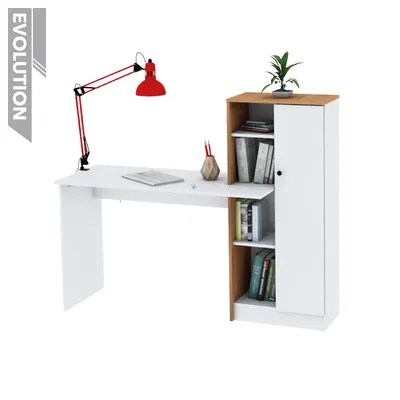 Escritorio Cádiz Scb1 Con Mueble Organizador 