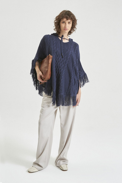 Poncho Madrid Azul