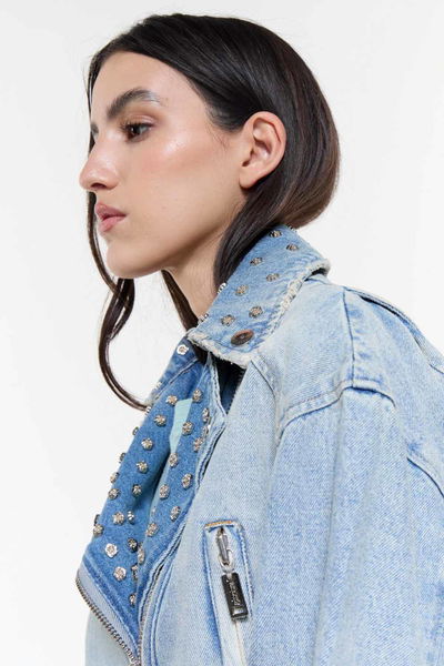Campera Denim Denver Celeste