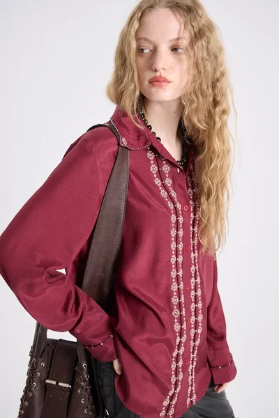Camisa Deka Bordeaux