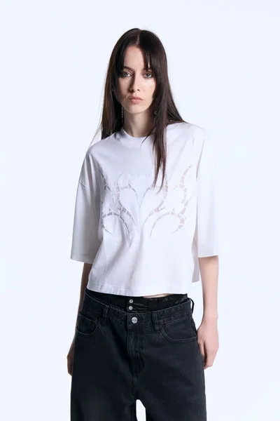Remera Encaje Blanco