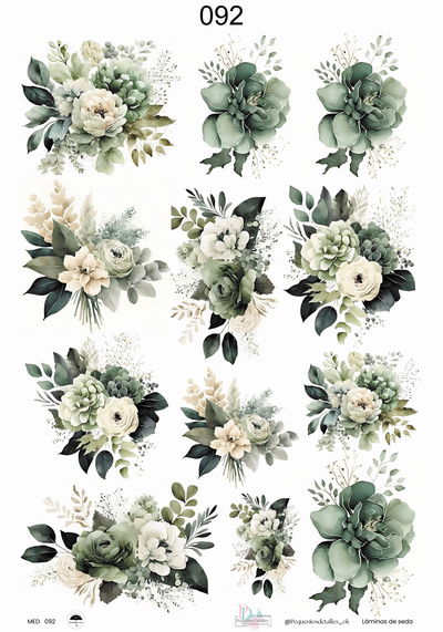 Láminas de Seda 35 x 50 cm.