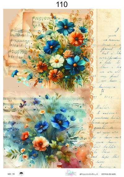 Láminas de Seda 35 x 50 cm.