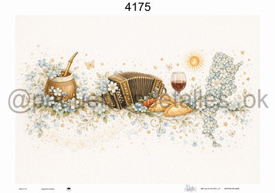 Lámina de Seda 50x70 cm en papel de seda – Diseño Argentina