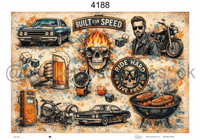 Lámina de Seda 50x70 cm en papel de seda – Diseño dia del padre