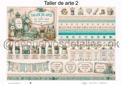Lámina de Seda 50x70 cm en papel de seda – Diseño taller de arte