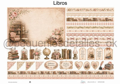 Lámina de Seda 50x70 cm en papel de seda – Diseño libros