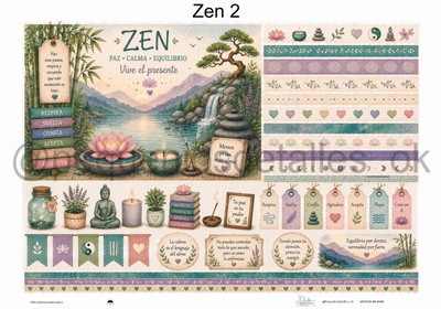 Lámina de Seda 50x70 cm en papel de seda – Diseño zen