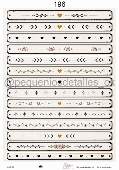 Lámina de Seda 35x50 cm en papel de seda – Diseño