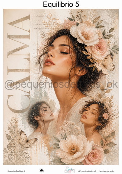Lámina de Seda 35x50 cm en papel de seda – Diseño equilibrio
