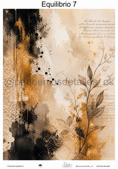 Lámina de Seda 35x50 cm en papel de seda – Diseño equilibrio