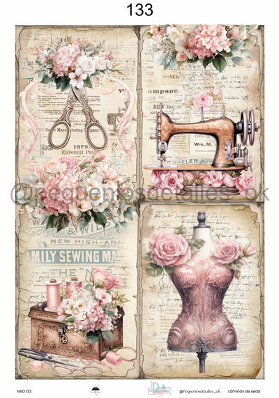 Lámina de Seda 35x50 cm