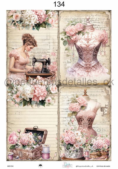 Lámina de Seda 35x50 cm