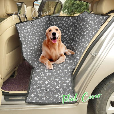 Funda Protectora Autos Perros Gatos Mascotas - Diseño Perritos Fondo Gris